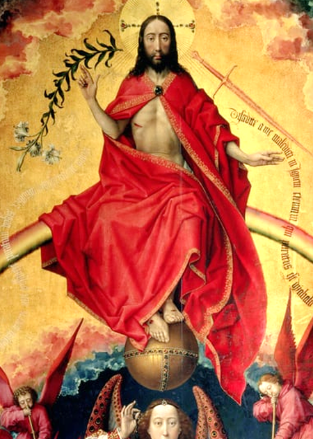 Detalhe do tríptico de Rogier Van der Wayden – São Miguel – 1445-50