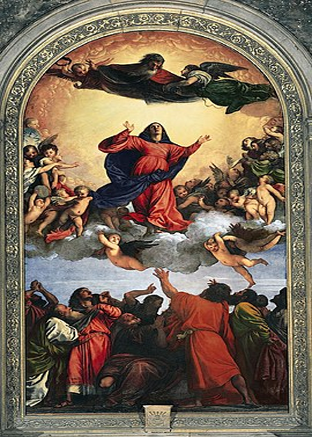 A ascensão da Virgem - Ticiano - 1516