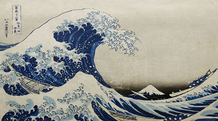 Onda de Nakagawa - Hokusai 1831