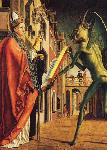 Santo Agostinho e o Demônio - 1475 - Michael Pacher